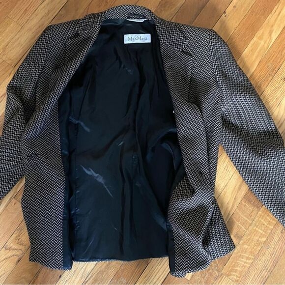 MaxMara Italy Single Button Blazer‎ Size 4 - Picture 2 of 8